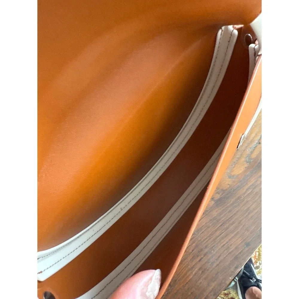 nana-nana HOOP‎ 2-way handbag recycled leather body structured hoop detach chain
